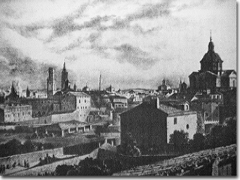 Vista general de la ciudad de Zaragoza (mitad del Siglo XIX)